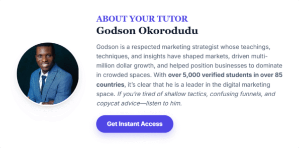 Godson Okorodudu – Magnetic Leads II + Upsells | Download & Buy Now Get Godson Okorodudu – Magnetic Leads II + Upsells. Download now and access powerful tools to grow leads and sales effectively.