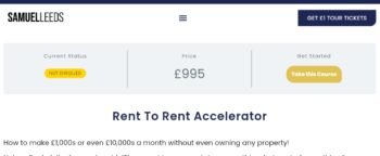 Samuel Leeds – Rent to Rent Accelerator Course | Master Property Deals Fast Enroll in Samuel Leeds’ Rent to Rent Accelerator to learn how to secure rental properties without ownership and build a high-income property business.