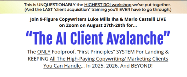 THE AI CLIENT AVALANCHE – Mario Castelli | Download & Buy Now Get THE AI CLIENT AVALANCHE – Mario Castelli. Learn AI-driven client acquisition, download the course, or buy now to scale your business growth.